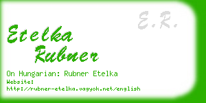 etelka rubner business card